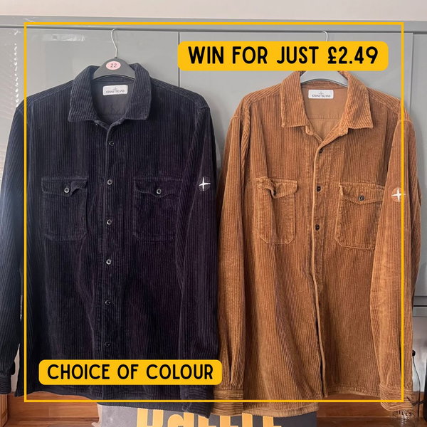 Stone Island Long Sleeved Corduroy Shirt - 2XL featured image