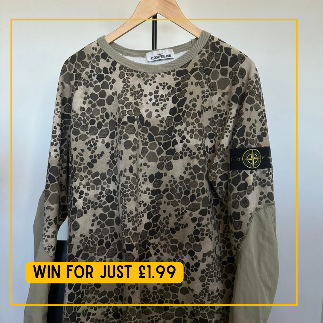 Stone Island SS18 Alligator Camo Sweatshirt (L) featured image