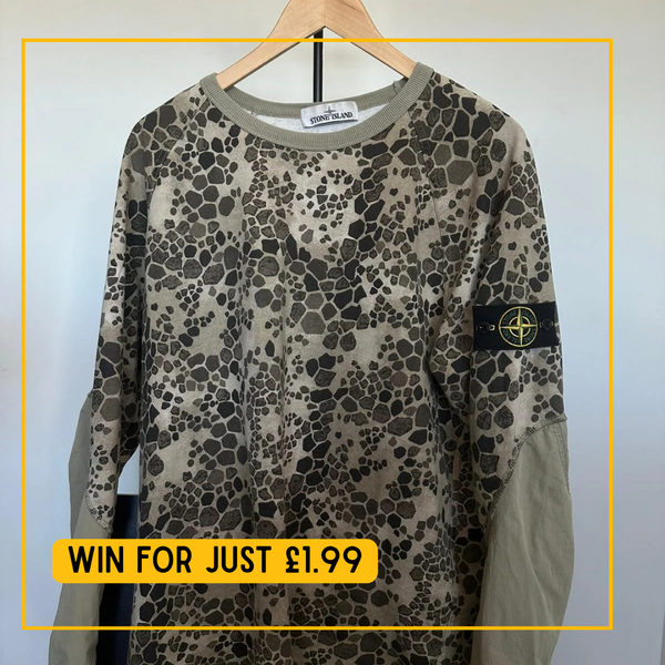 Stone Island SS18 Alligator Camo Sweatshirt (L) featured image