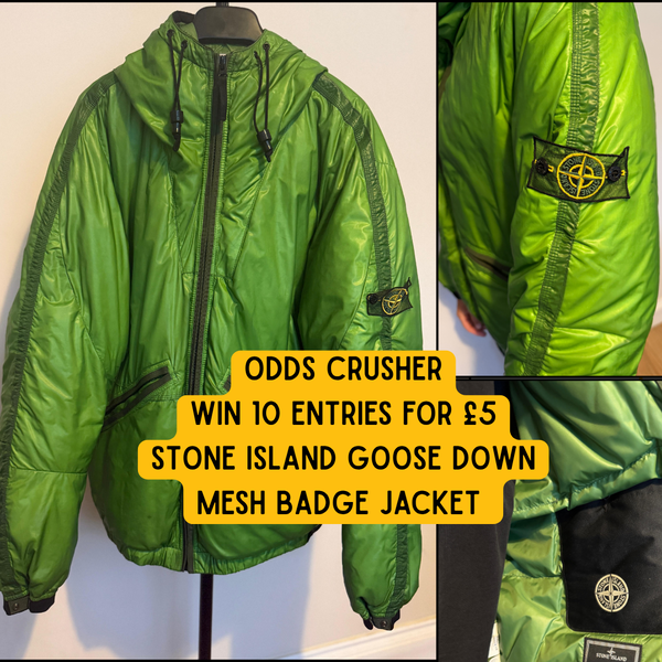ODD CRUSHER - Win 10 Entries Into the Stone Island Goose down Mesh Badge Jacket! featured image
