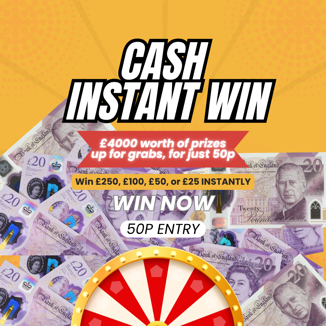 Cash Instant Win! 50p Entry!
