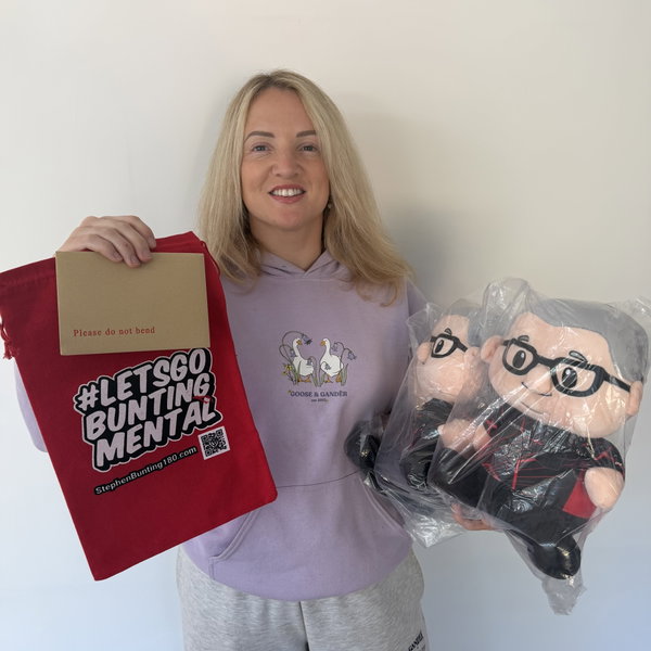 🧸 LIMITED EDITION STEPHEN BUNTING PLUSHIE · ONLY 100 TICKETS!