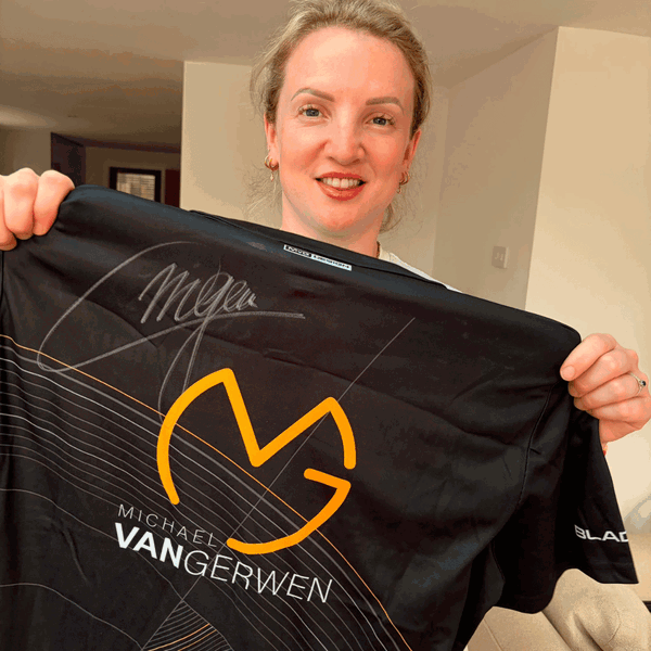 HAND SIGNED MICHAEL VAN GERWEN LIMITED EDITION TOUR POLO (ONLY 250 MADE WITH COA)