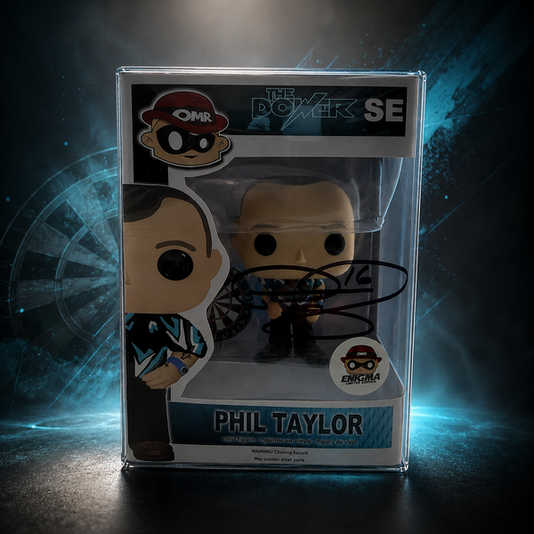 LIVE DRAW · HAND SIGNED PHIL "THE POWER" TAYLOR CUSTOM FUNKO POP FIGURE WITH COA