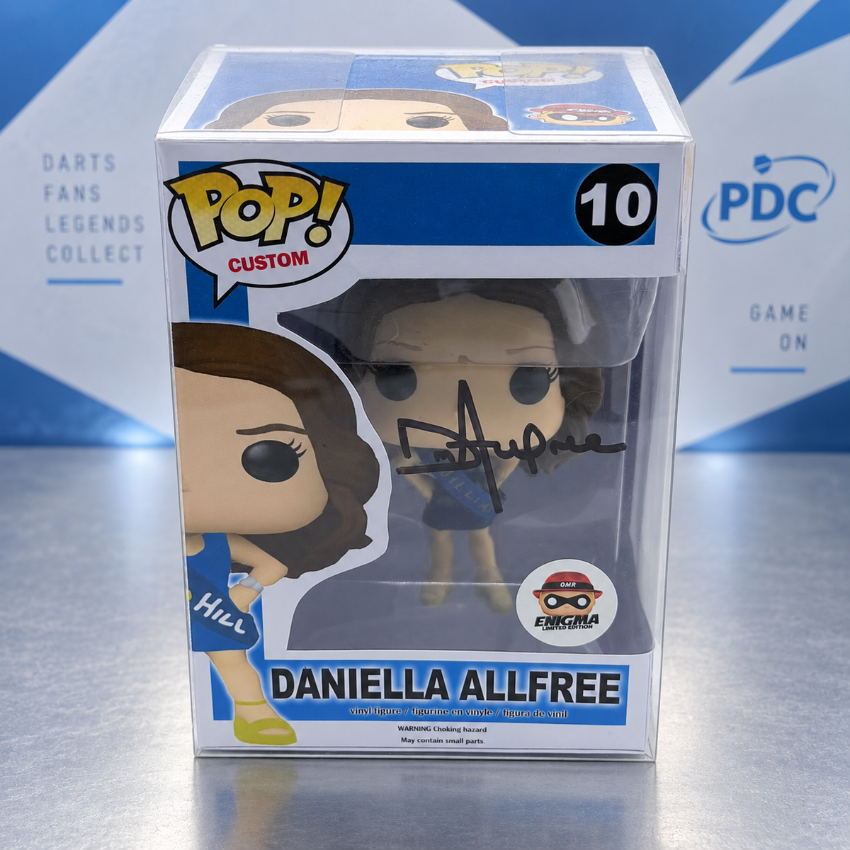 LIVE DRAW · HAND SIGNED DANIELLA ALLFREE (WALK-ON GIRL) CUSTOM FUNKO POP WITH COA