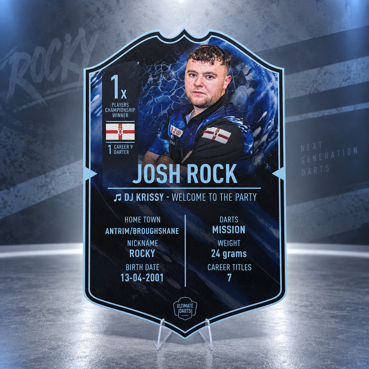 LIVE DRAW · LARGE JOSH "ROCKY" ROCK ULTIMATE CARD (36CM)