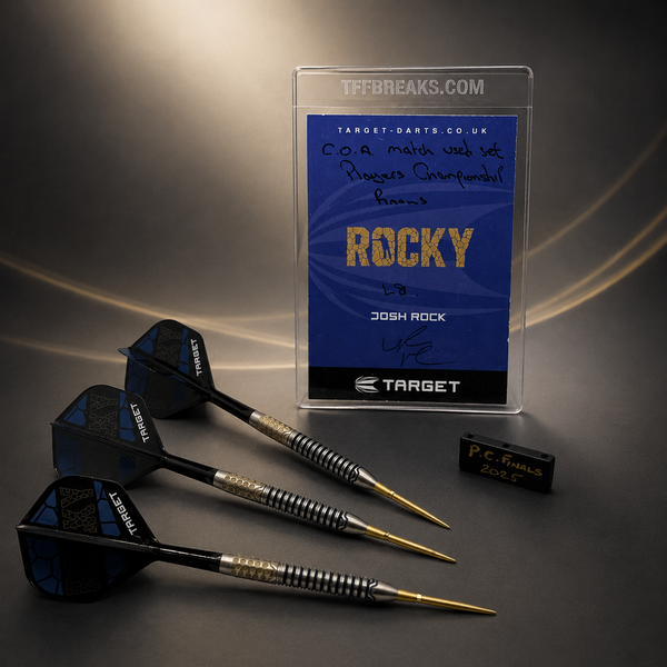 LIVE DRAW · JOSH ROCK MATCH USED DARTS WITH COA (PLAYERS CHAMPIONSHIP FINALS)