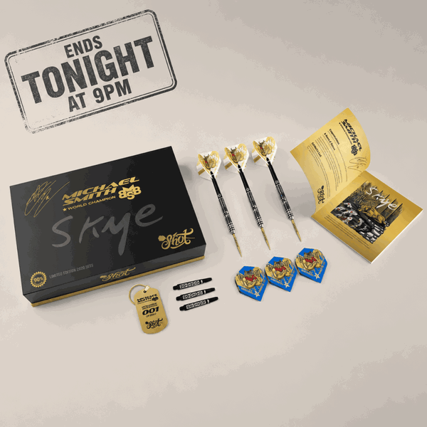 LIVE DRAW · MICHAEL SMITH WORLD CHAMPION LIMITED EDITION DART SET SKYE featured image