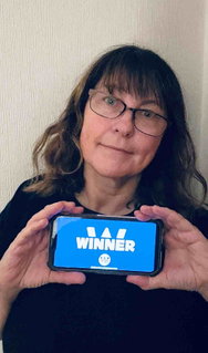 Winner Jan Williams, Milltimber background