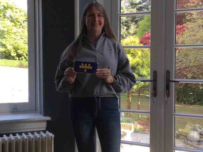 Winner Leigh-Anne Brand, Milltimber background