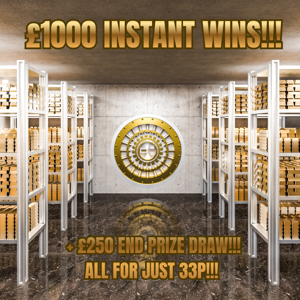 π°β‘THE CASH VAULT Β£1,000 INSTANT WINS EVENT + Β£250 END DRAW π°β‘- JUST 33P PER TICKET ππ featured image