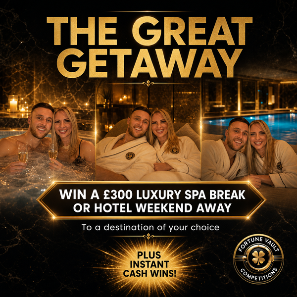 £300 SPA PACKAGE OR HOTEL BREAK OF YOUR CHOICE PLUS INSTANT WINS FOR JUST 99P featured image