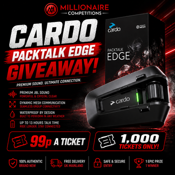 Winner Damien B. - Cardo Packtalk Edge Giveaway