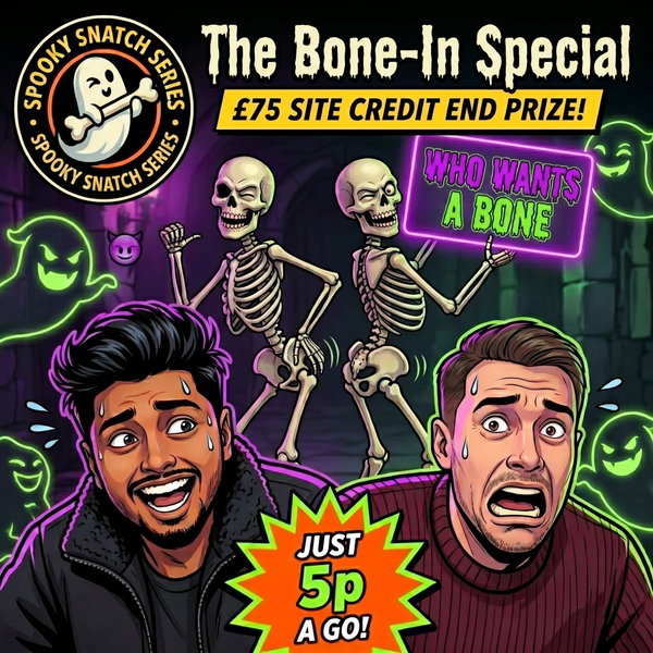 THE BONE-IN SPECIAL! | £75 Site Credit End Prize | 5p A GO! 🔞🦴⚡ featured image