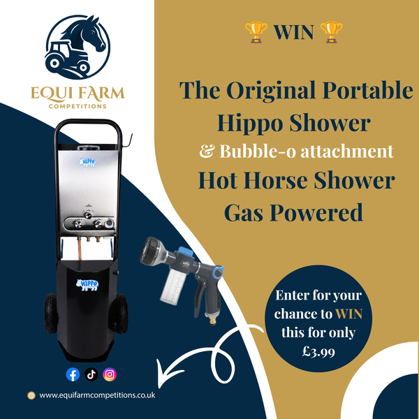 WIN this Hippo Portable Hot Horse Shower & Bubbl-O Shampoo Attachment featured image