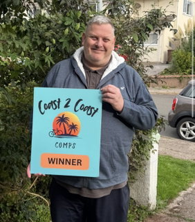 Winner Simon Gleghorn, Torquay background