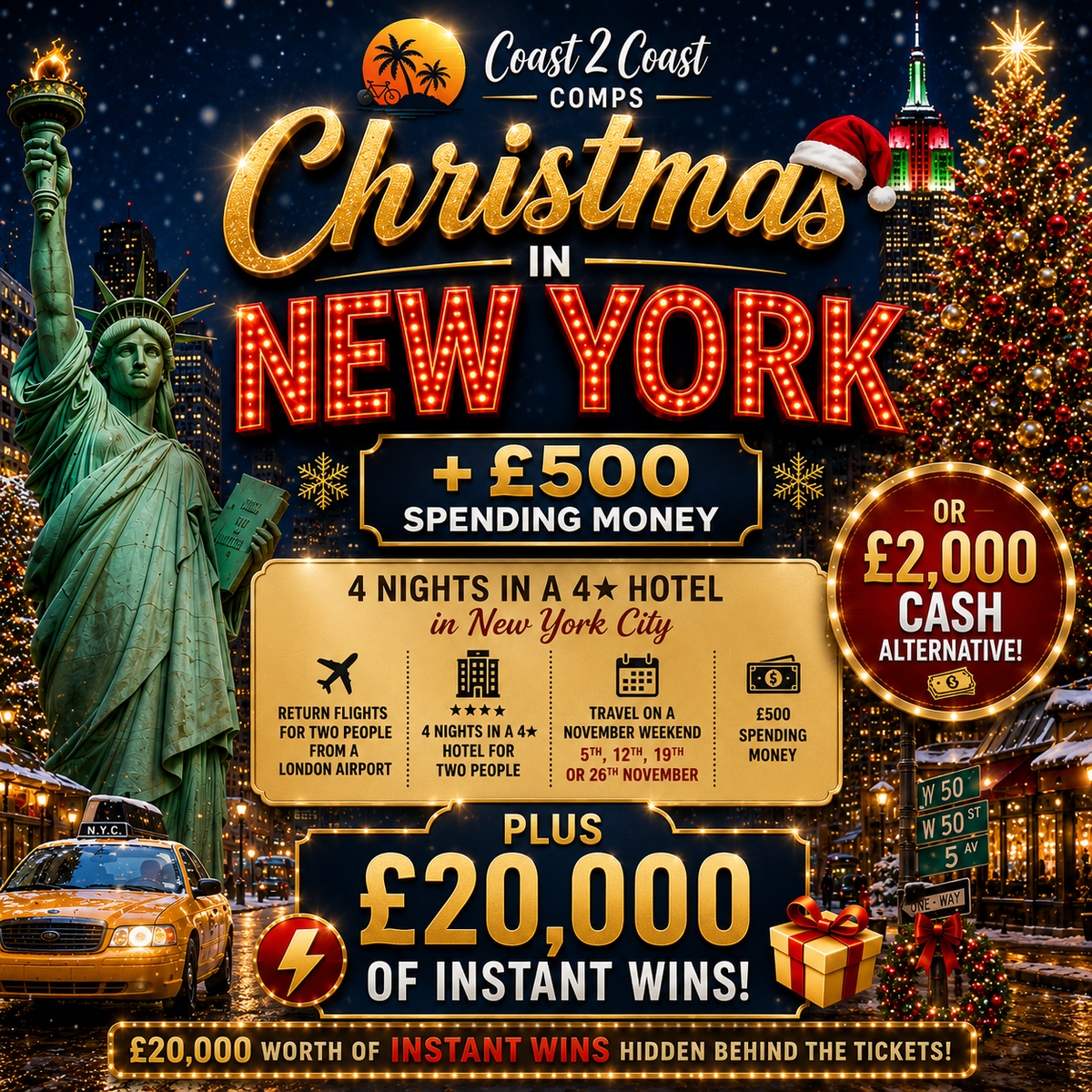 Christmas In New York + £500 Spending Money featured image