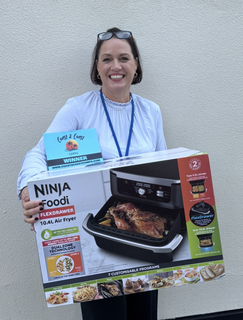 Winner Tina Hawker, Torquay background