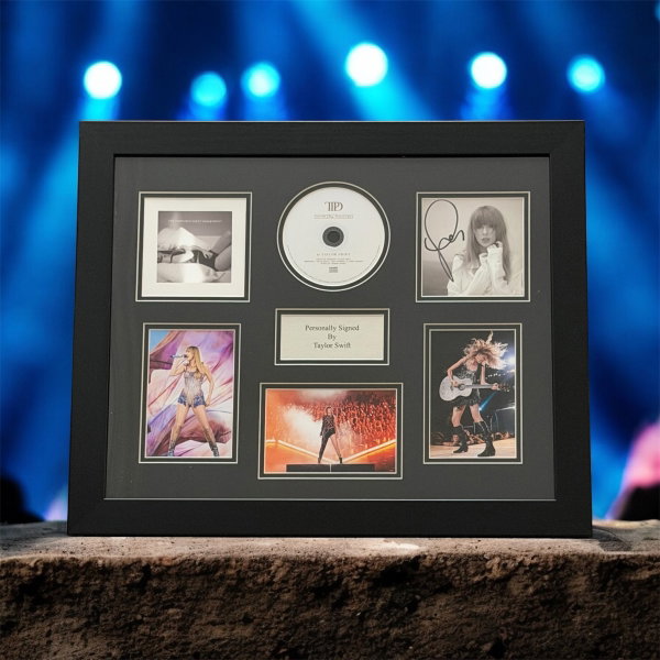 Taylor Swift signed display. LOOK featured image