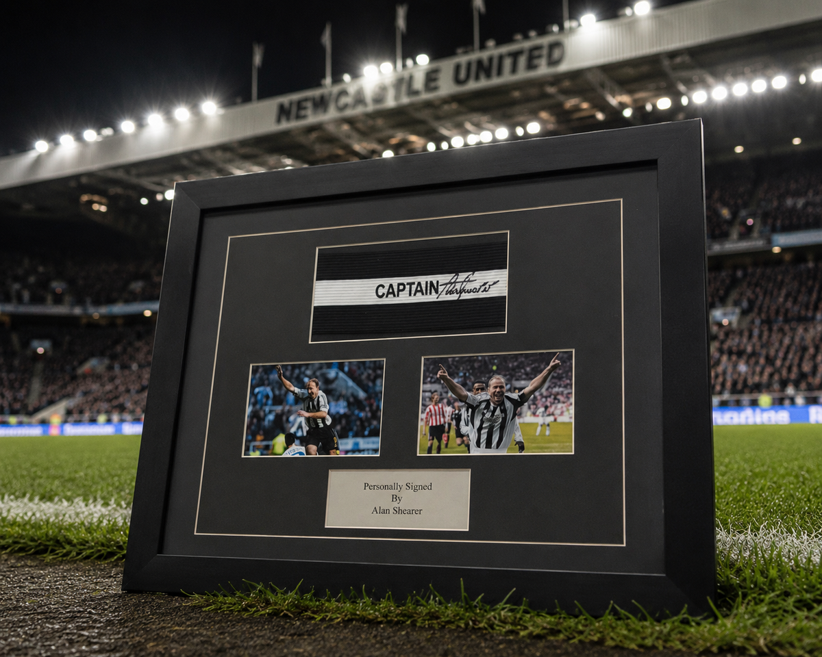 ⚫⚪ NEW COMPETITION – ALAN SHEARER SIGNED CAPTAIN'S ARMBAND DISPLAY ⚫⚪ featured image