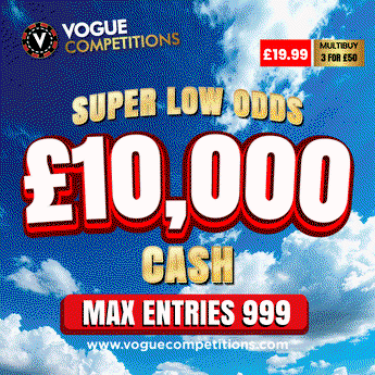 Win £10,000 Cash - Super Low Odds