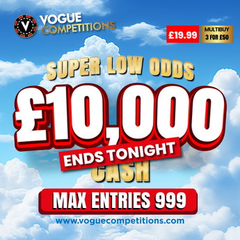 Win £10,000 Cash - Super Low Odds