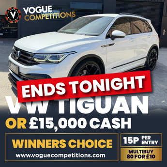 Win A VW Tiguan or £15,000 Cash