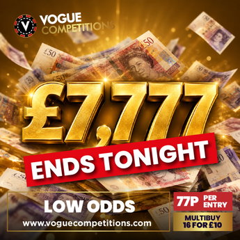 WIN £7,777 FOR 77p