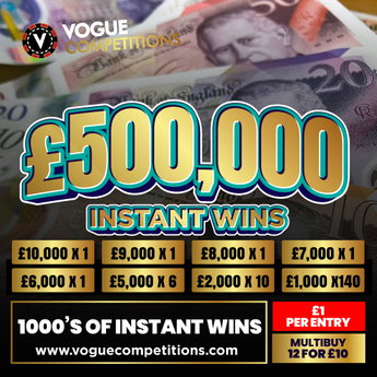Half a Million Cash Instant Wins