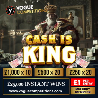 Cash is King £25,000 Instant Wins