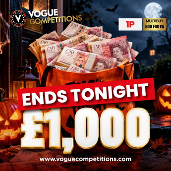 Win £1,000 Cash for 1p