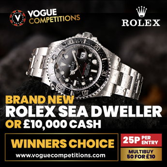 Win a Brand New Rolex Sea-Dweller or £10,000