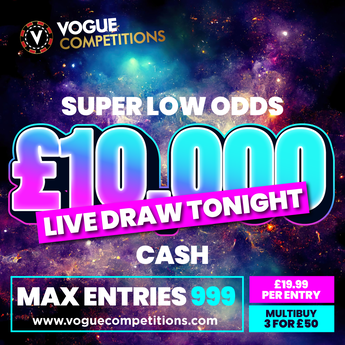 WIN £10,000 CASH - SUPER LOW ODDS