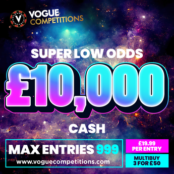 WIN £10,000 CASH - SUPER LOW ODDS