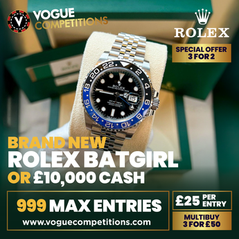 Win a Brand New Rolex Batgirl or £10,000
