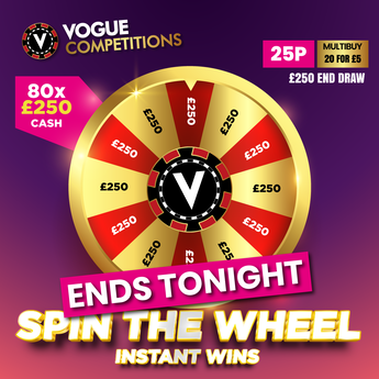 80 x £250 Instant Wins