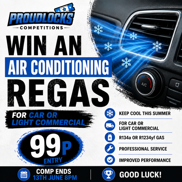 ❄️🚗 WIN AN AIR CONDITIONING REGAS FOR JUST 99P! 🚗❄️ featured image