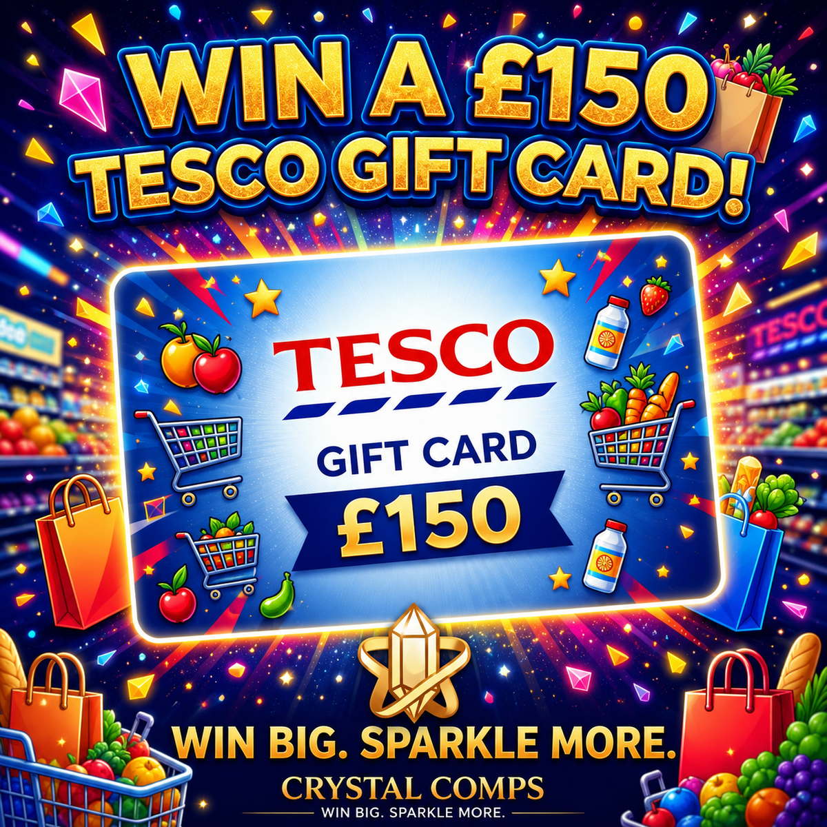 £150 Tesco Trolley Dash