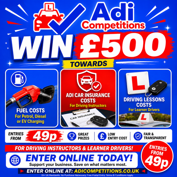 🎉 Win £500 Towards Your Insurance, Fuel or Driving Lesson Costs! 🎉 featured image