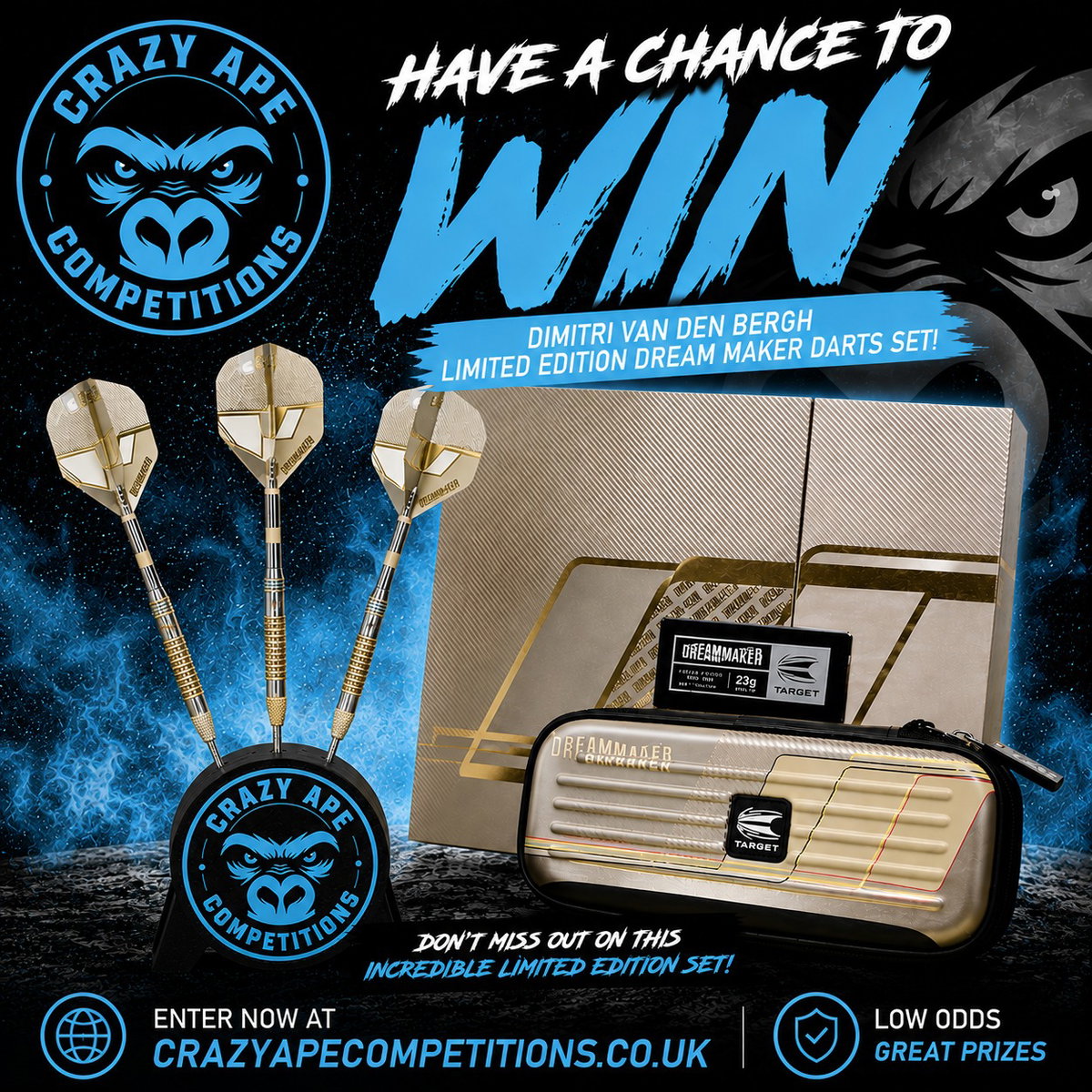WIN LIMITED EDITION DIMETRI VAN DEN BURGH DARTS featured image
