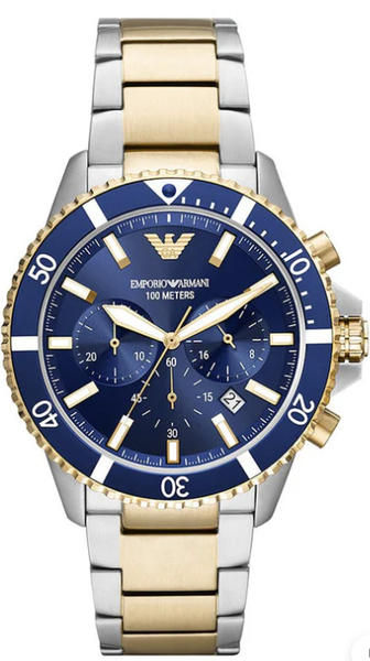 Emporio Armani Chronograph Diver Two Tone Men's Watch featured image