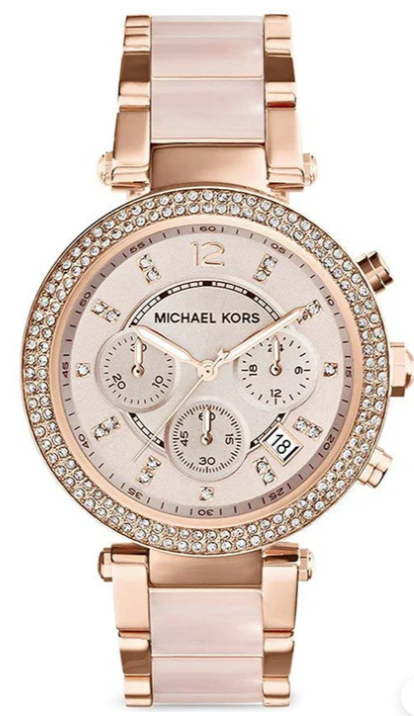 Michael Kors MK5896 Parker Chronograph Ladies Watch Rose Gold