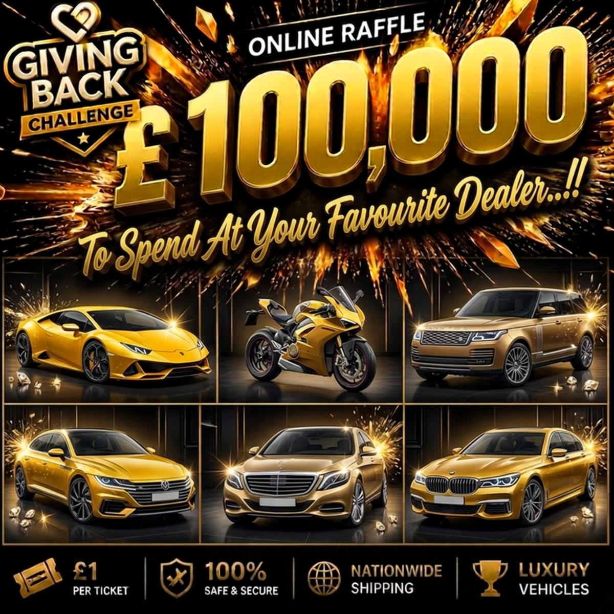 £100,000 Car Shopping Spree to Spend at Your Favourite Dealer..!! featured image
