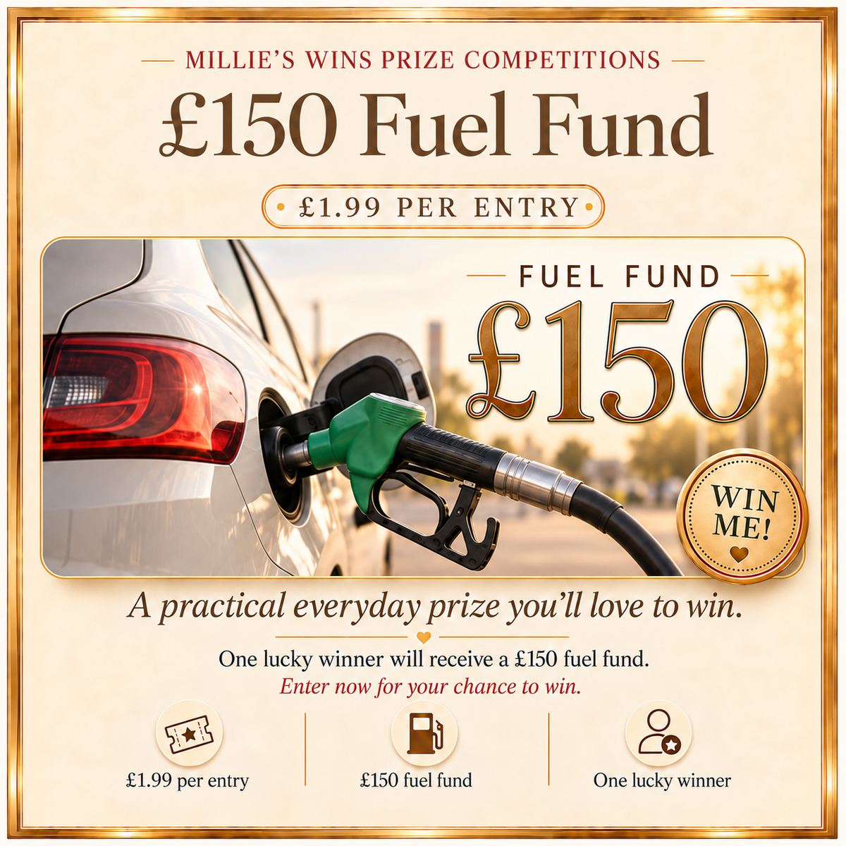 Win a £150 Fuel Fund for £1.99 featured image