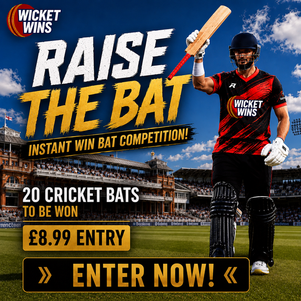 Raise The Bat - 20 Cricket Bats To Be Won Instantly! featured image