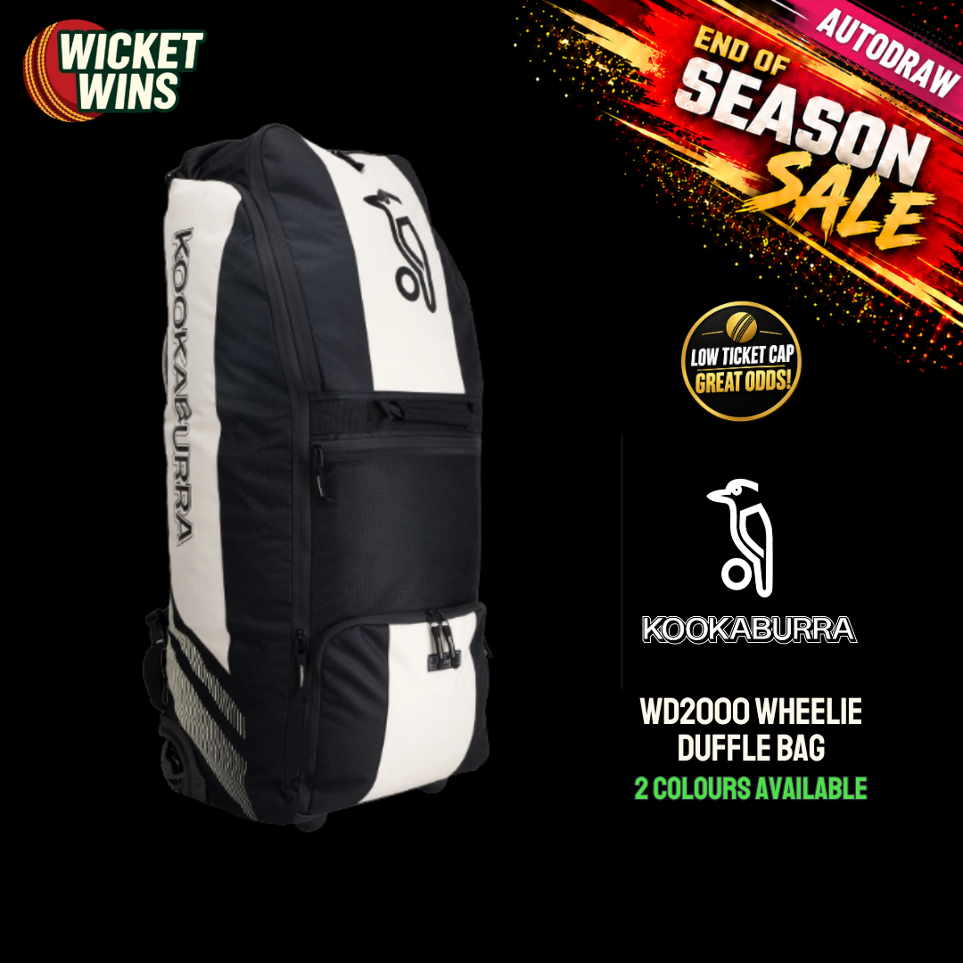 10P END OF SEASON SALE! Win a Kookaburra WD2000 Wheelie Duffle Bag featured image
