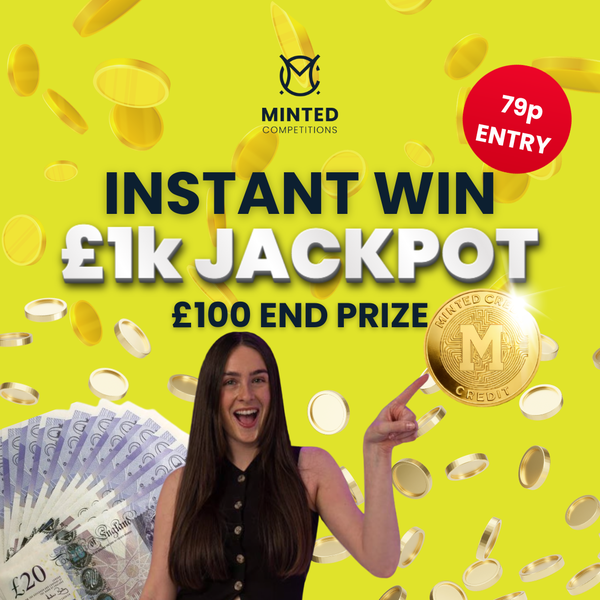£1000 Instant Win Cash Pot - £100 End Prize featured image