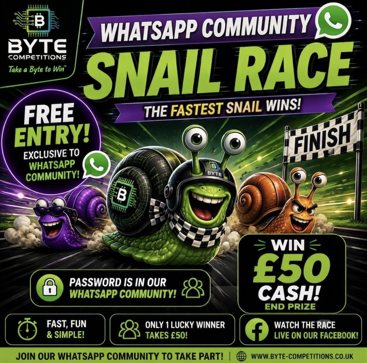 WhatsApp Exclusive Snail Race featured image