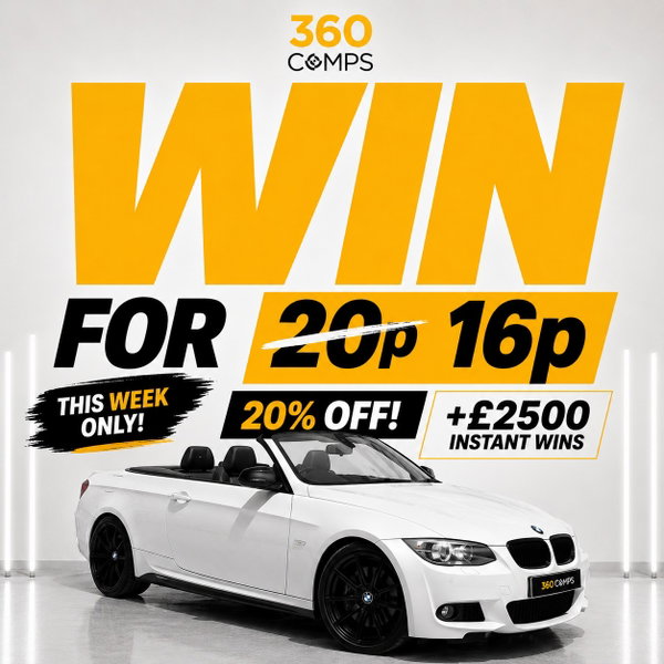 🚘 WIN BMW 320D M Sport Convertible WORTH £7,500 – Plus £2,500 Instant Wins! featured image