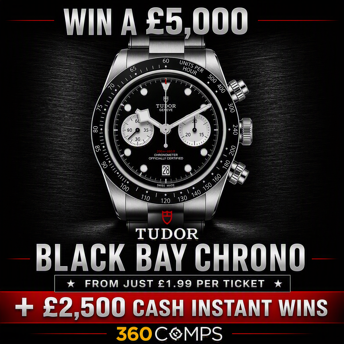 ⌚ WIN A £5,000 TUDOR BLACK BAY CHRONO + £2,500 IN CASH INSTANT WINS! featured image